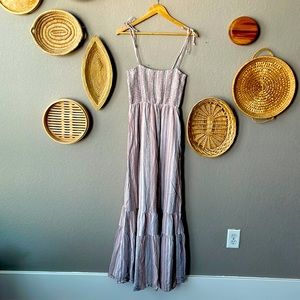 Smocked maxi dress with beach vibes